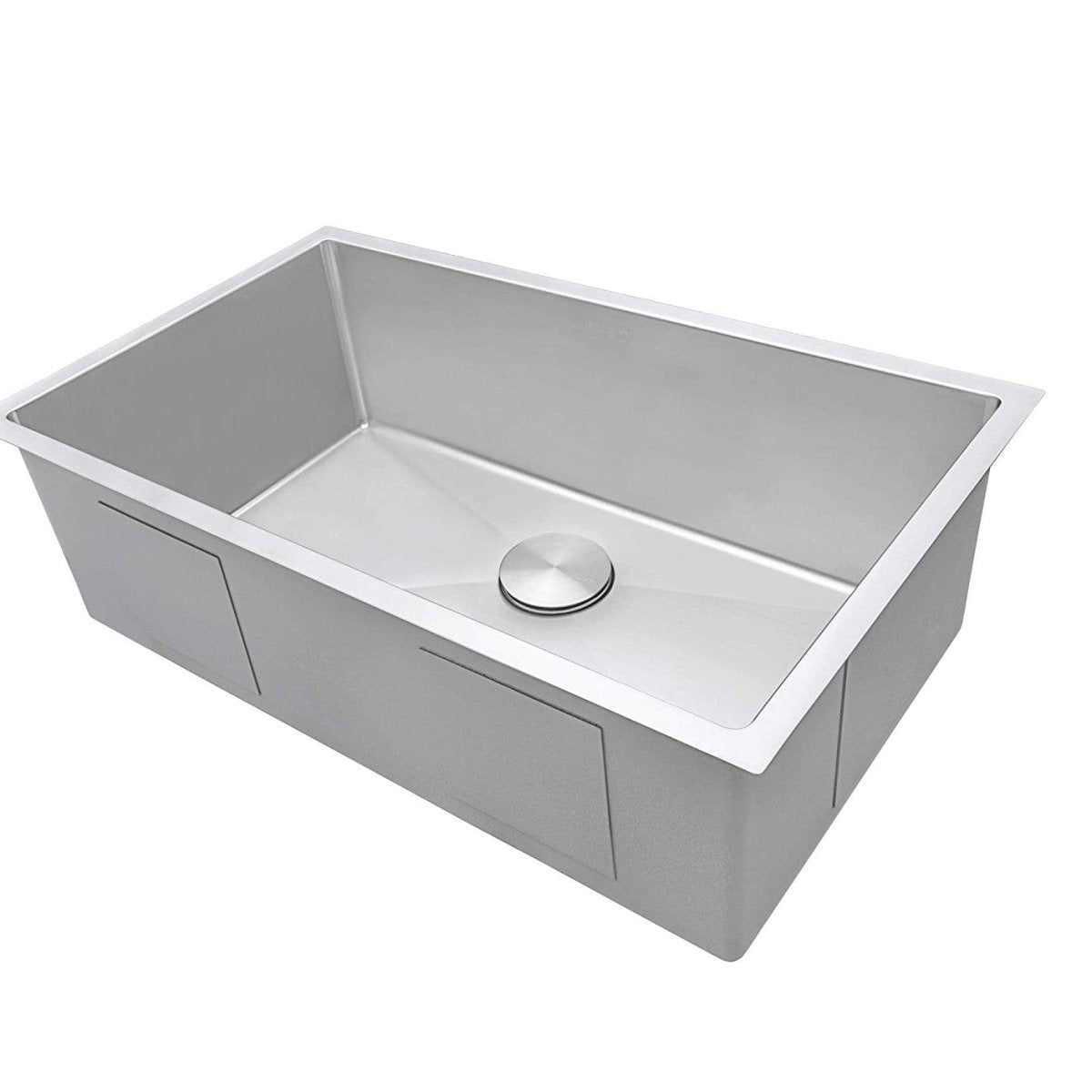 33-inch Undermount 16 Gauge Tight Radius Large Kitchen Sink Stainless Steel Single Bowl