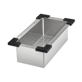 33-inch Workstation Two-Tiered Ledge Kitchen Sink Undermount 16 Gauge Stainless Steel