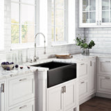 33 x 20 inch Fireclay Reversible Farmhouse Apron-Front Kitchen Sink Single Bowl