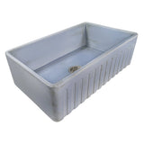 33 x 20 inch Fireclay Reversible Farmhouse Apron-Front Kitchen Sink Single Bowl