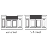 33 x 20 inch Fireclay Reversible Farmhouse Apron-Front Kitchen Sink Single Bowl