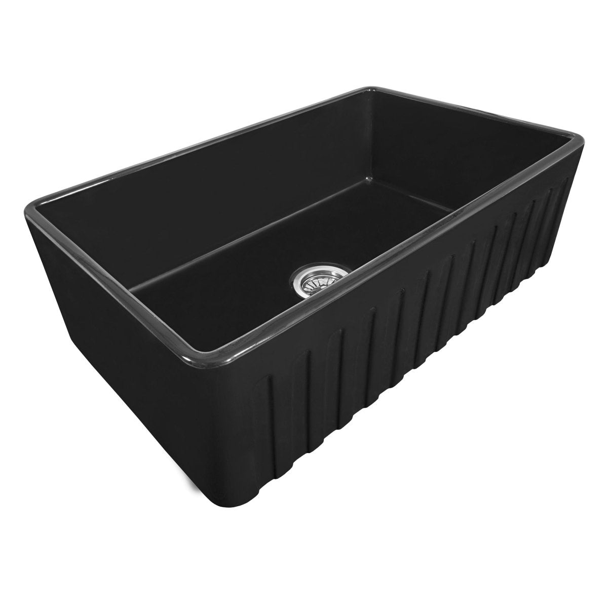 33 x 20 inch Fireclay Reversible Farmhouse Apron-Front Kitchen Sink Single Bowl