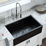 33 x 20 inch Fireclay Reversible Farmhouse Apron-Front Kitchen Sink Single Bowl