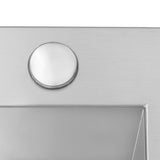 33 x 22 Drop-in Topmount 16 Gauge Zero Radius Stainless Steel Kitchen Sink Single Bowl