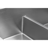 33 x 22 inch Drop-in 50/50 Double Bowl Tight Radius 16 Gauge Topmount Stainless Steel Kitchen Sink