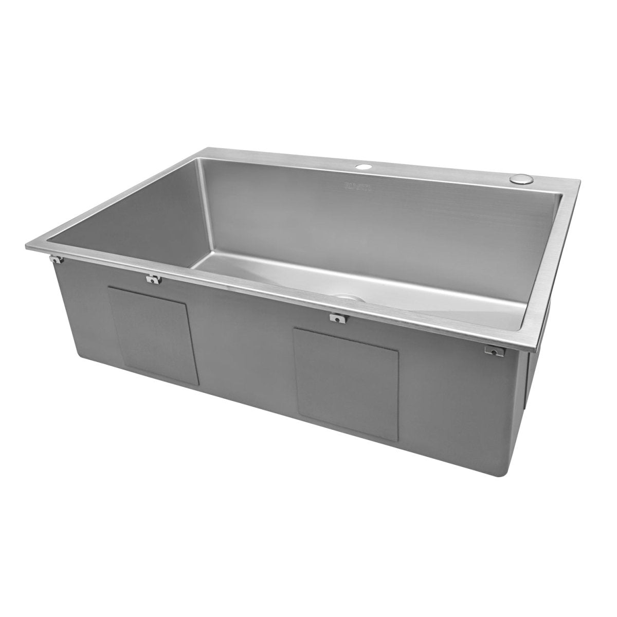 33 x 22 inch Drop-in Tight Radius 16 Gauge Stainless Steel Topmount Kitchen Sink Single Bowl