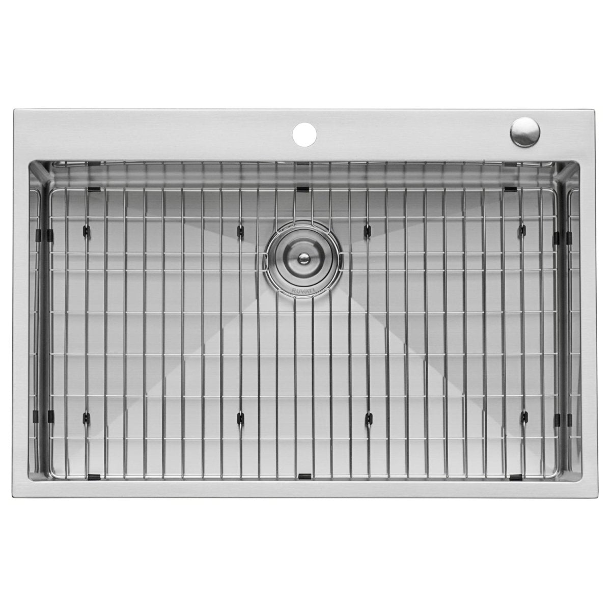 33 x 22 inch Drop-in Tight Radius 16 Gauge Stainless Steel Topmount Kitchen Sink Single Bowl