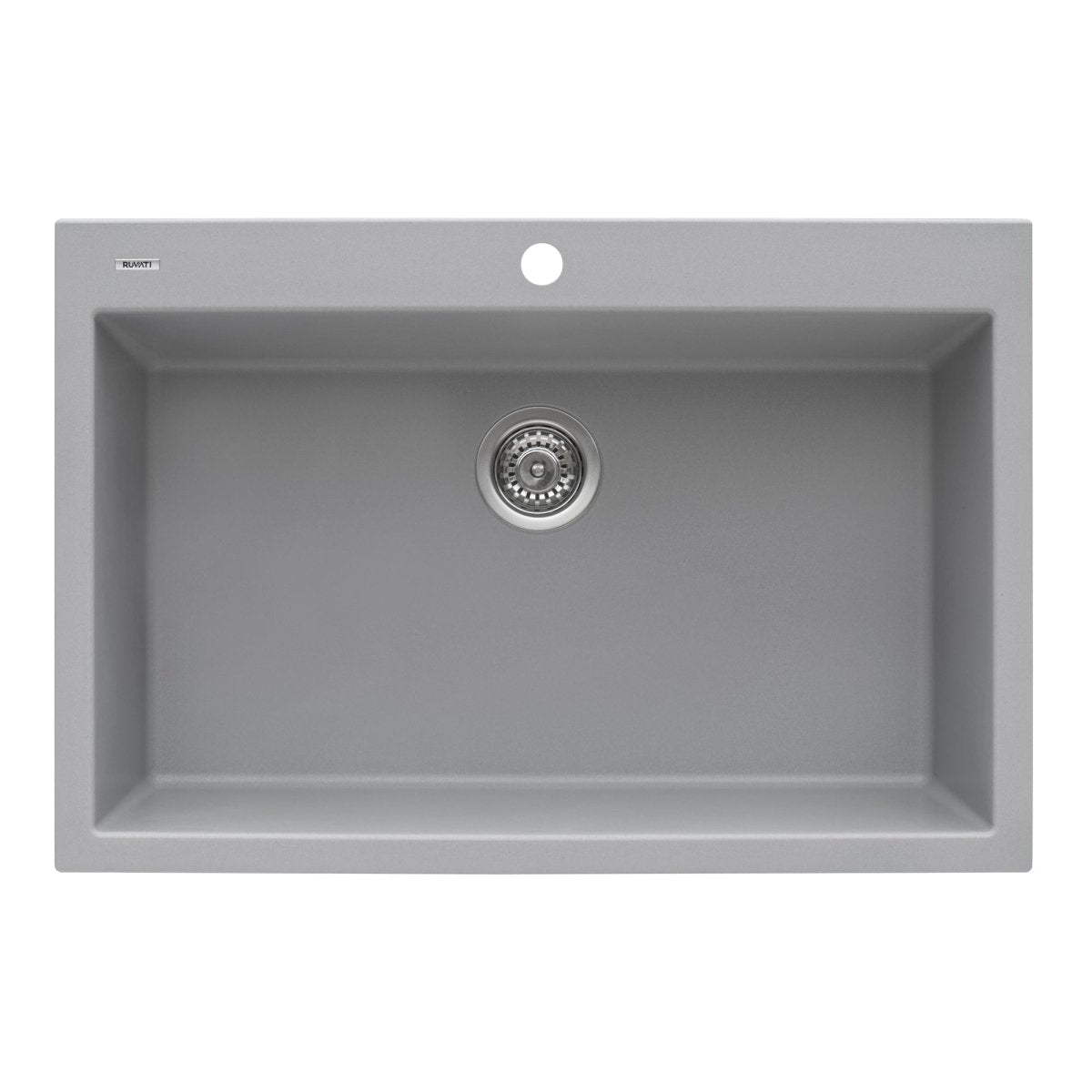 33 x 22 inch Drop-in Topmount Granite Composite Single Bowl Sink