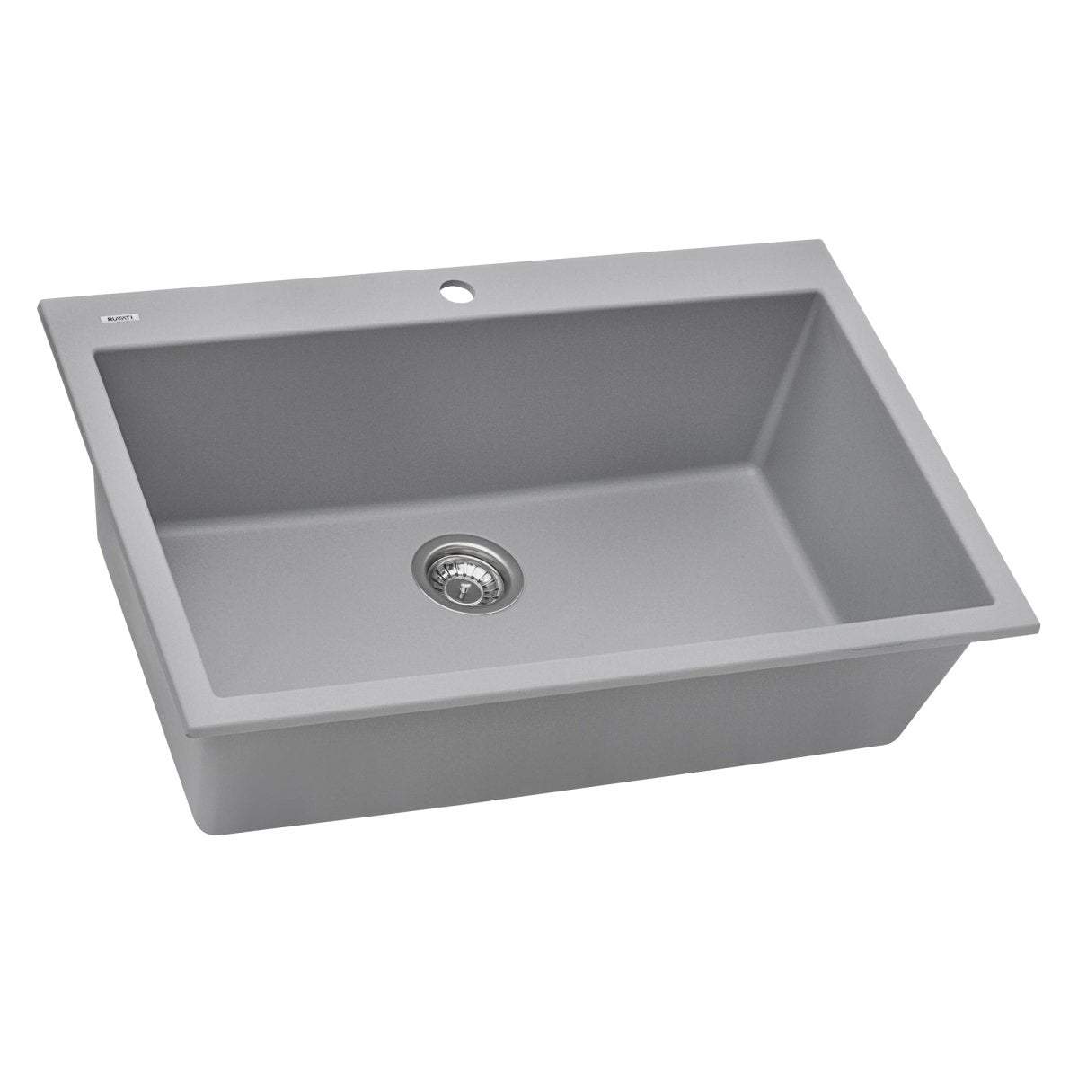 33 x 22 inch Drop-in Topmount Granite Composite Single Bowl Sink