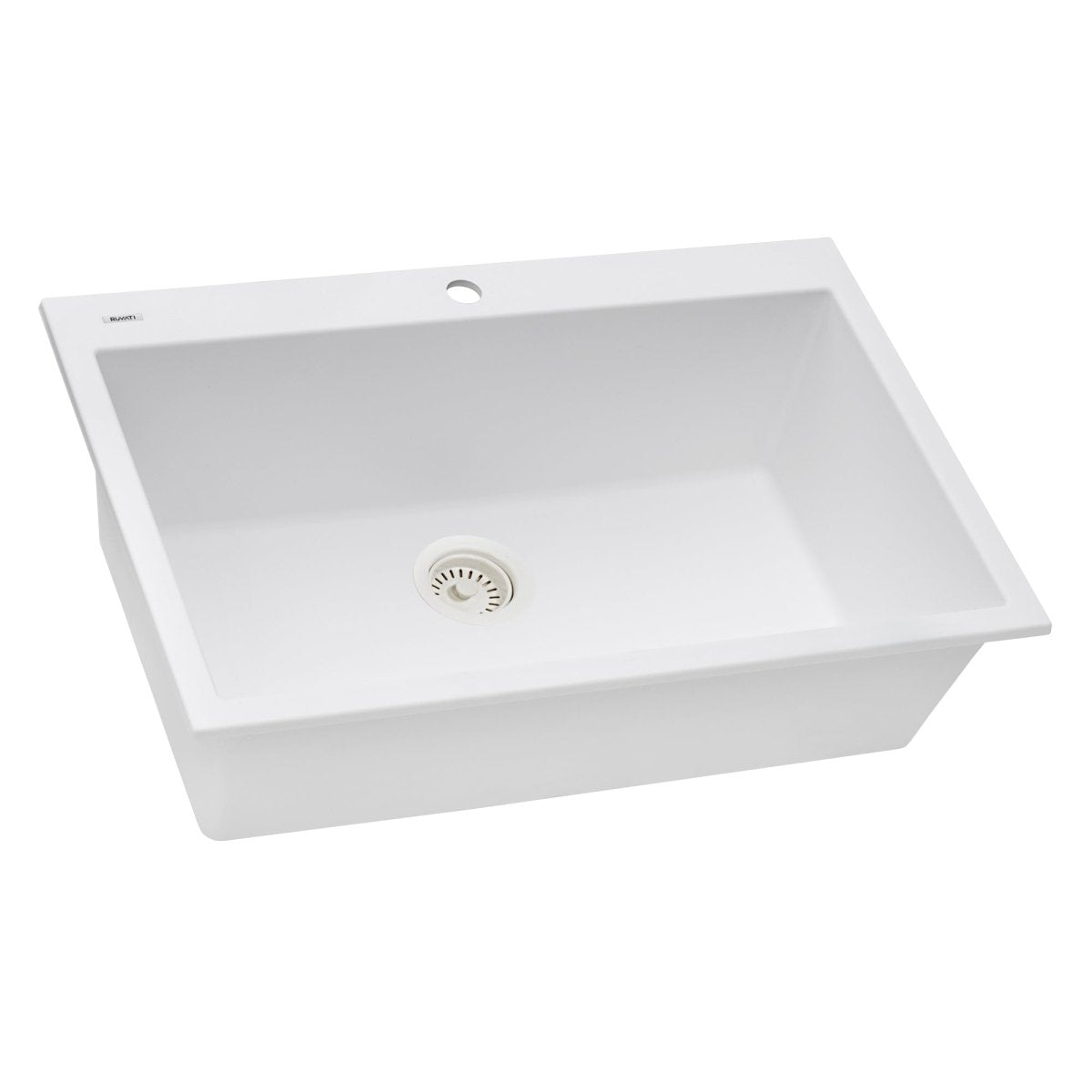 33 x 22 inch Drop-in Topmount Granite Composite Single Bowl Sink