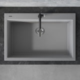 33 x 22 inch Drop-in Topmount Granite Composite Single Bowl Sink