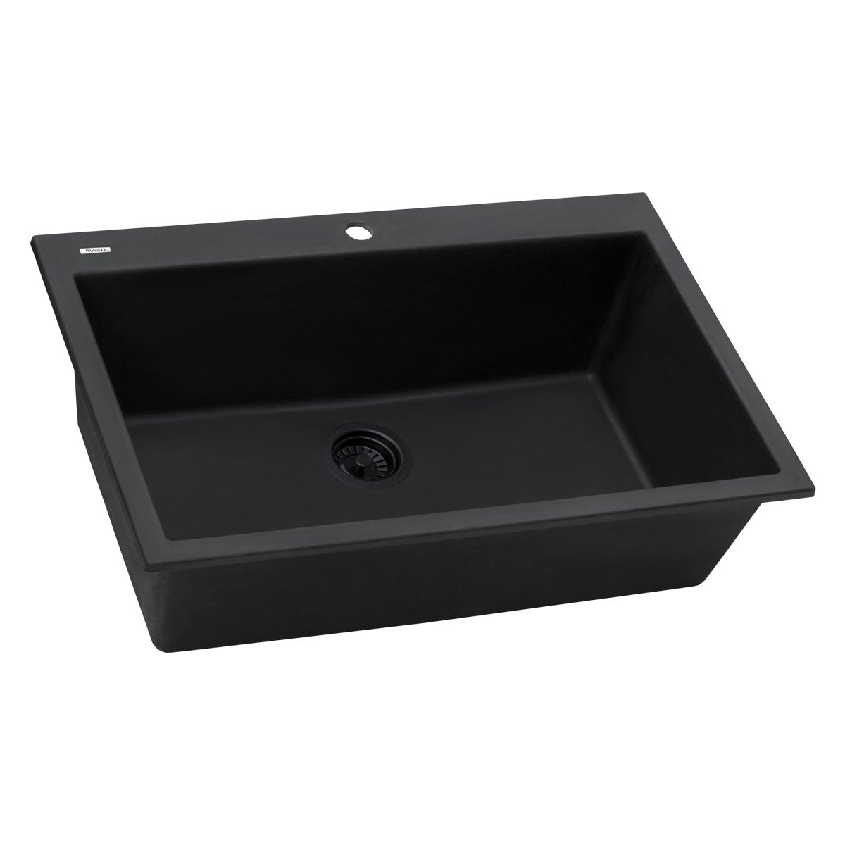 33 x 22 inch Drop-in Topmount Granite Composite Single Bowl Sink