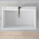 33 x 22 inch Drop-in Topmount Granite Composite Single Bowl Sink