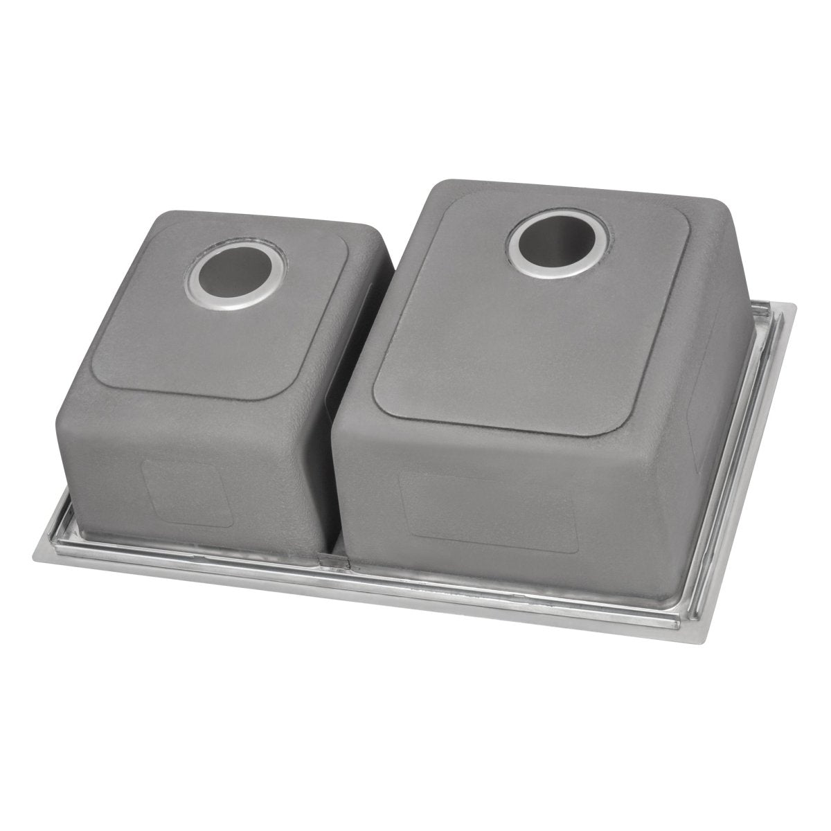 33 x 22 inch Drop-in Topmount Kitchen Sink 16 Gauge Stainless Steel Double Bowl