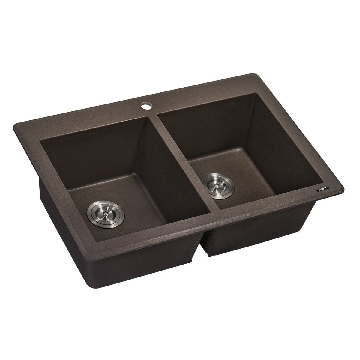 33 x 22 inch Dual-Mount Granite Composite Double Bowl