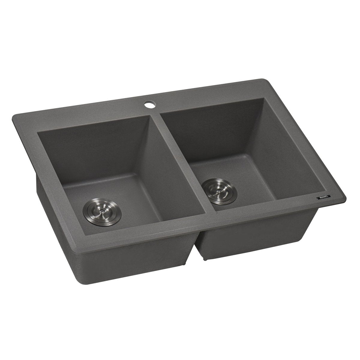 33 x 22 inch Dual-Mount Granite Composite Double Bowl