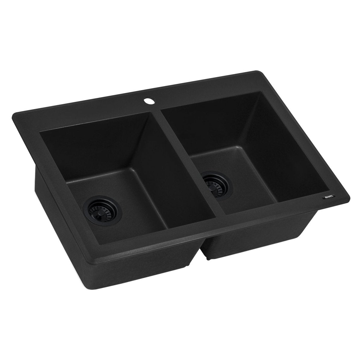 33 x 22 inch Dual-Mount Granite Composite Double Bowl