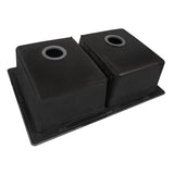 33 x 22 inch Dual-Mount Granite Composite Double Bowl