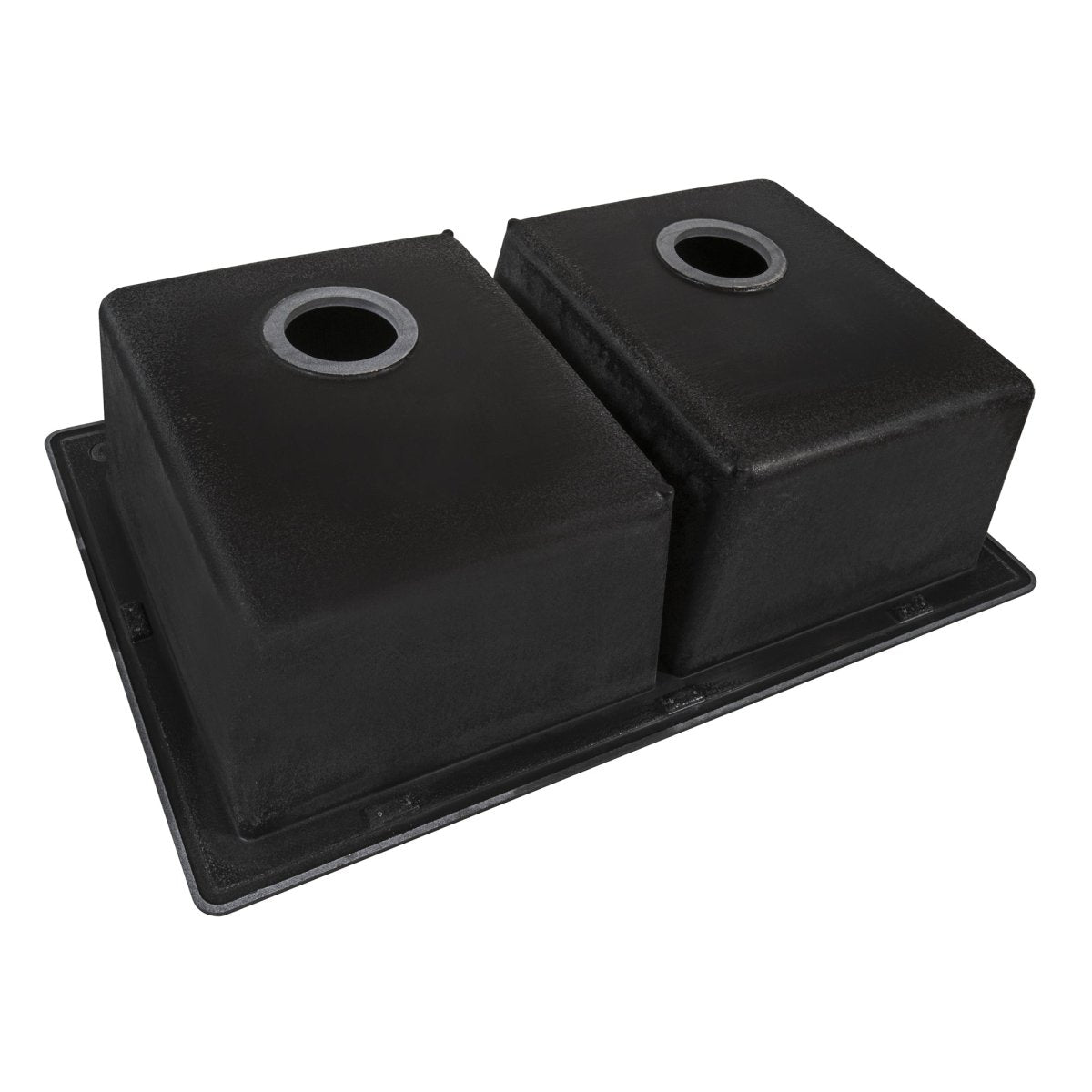 33 x 22 inch Dual-Mount Granite Composite Double Bowl