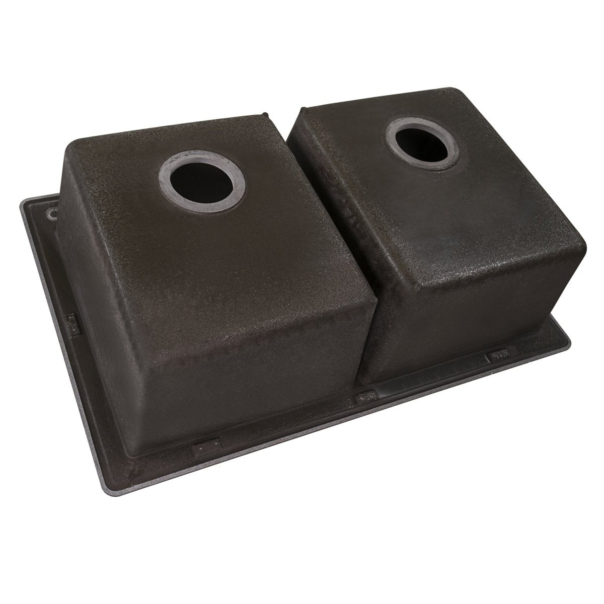 33 x 22 inch Dual-Mount Granite Composite Double Bowl