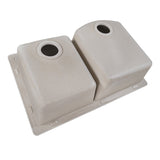 33 x 22 inch Dual-Mount Granite Composite Double Bowl Kitchen Sink