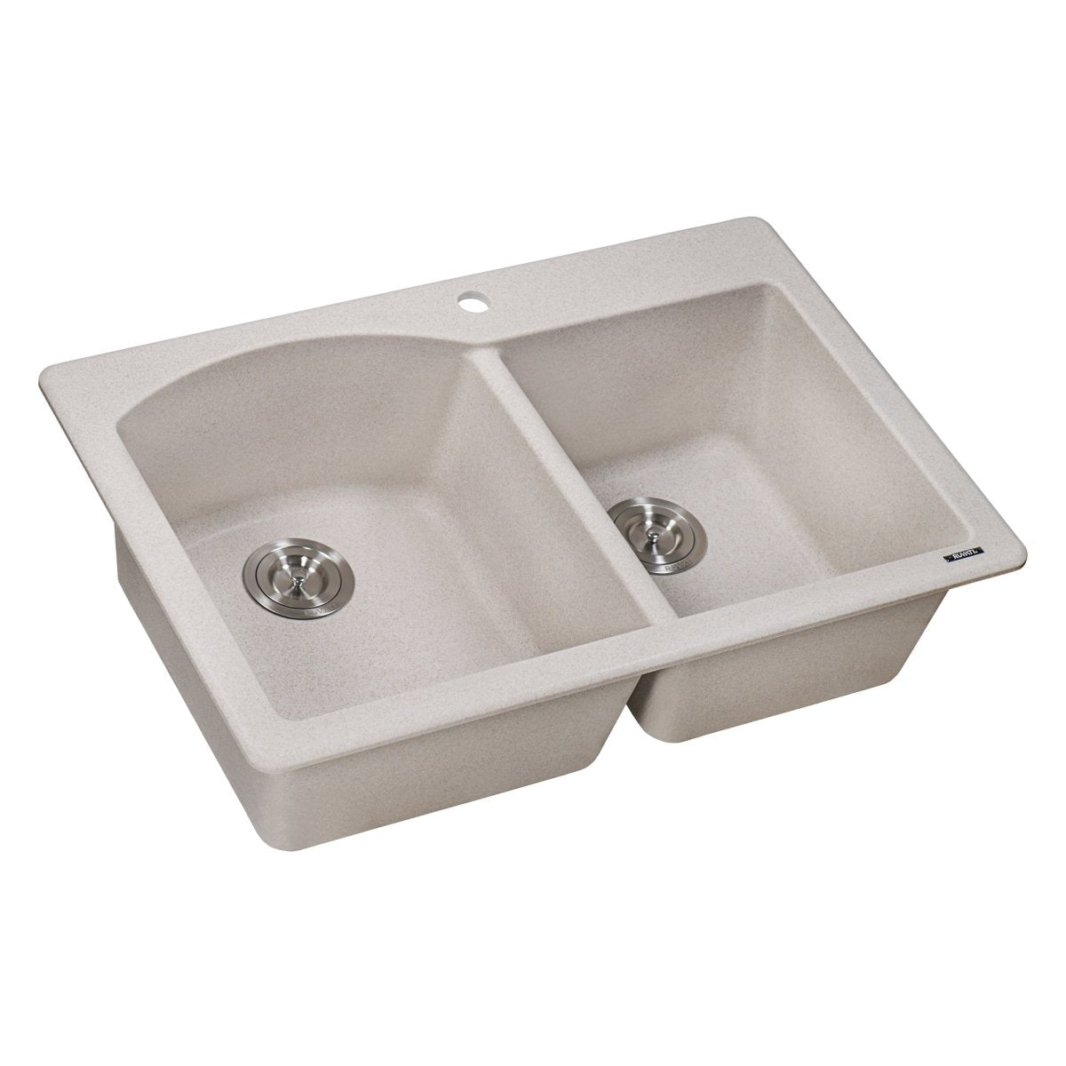 33 x 22 inch Dual-Mount Granite Composite Double Bowl Kitchen Sink