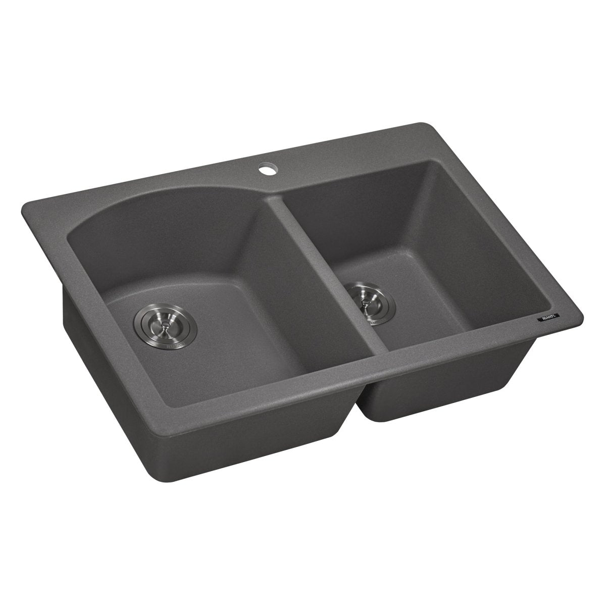 33 x 22 inch Dual-Mount Granite Composite Double Bowl Kitchen Sink
