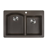 33 x 22 inch Dual-Mount Granite Composite Double Bowl Kitchen Sink