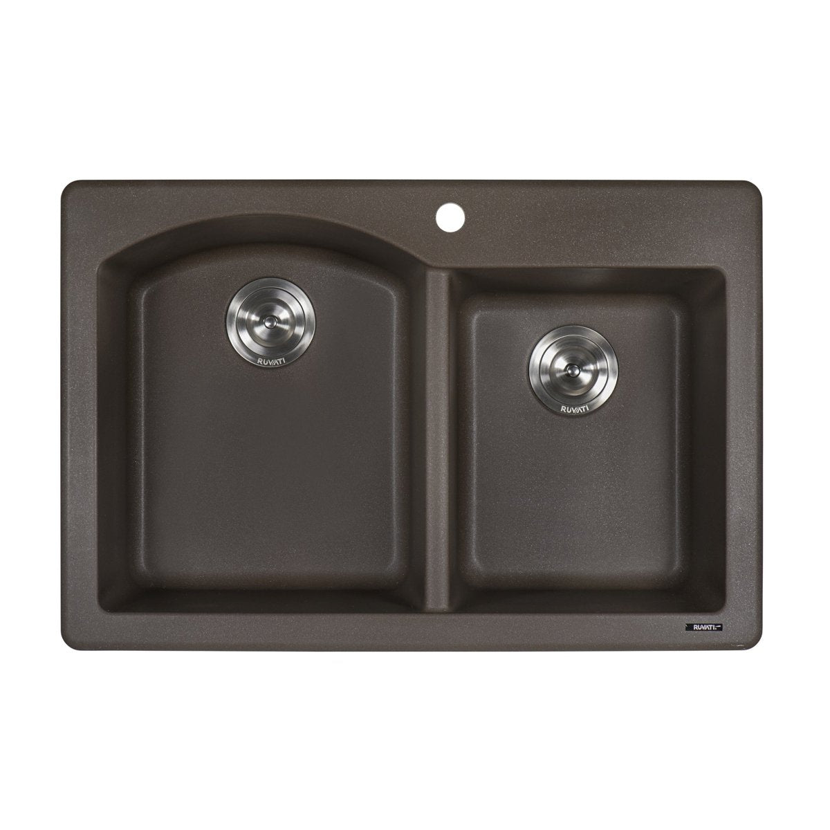 33 x 22 inch Dual-Mount Granite Composite Double Bowl Kitchen Sink