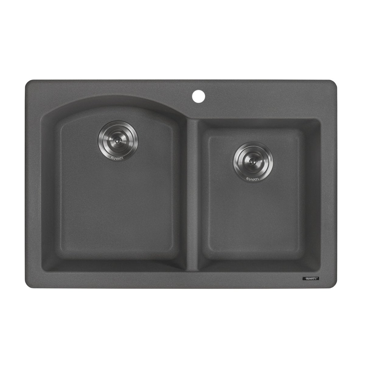 33 x 22 inch Dual-Mount Granite Composite Double Bowl Kitchen Sink