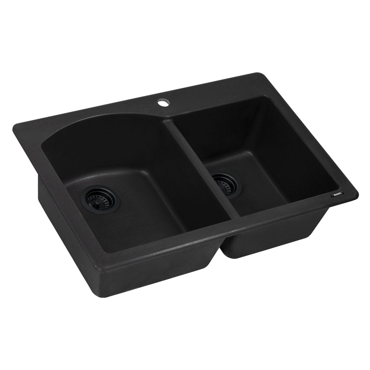 33 x 22 inch Dual-Mount Granite Composite Double Bowl Kitchen Sink
