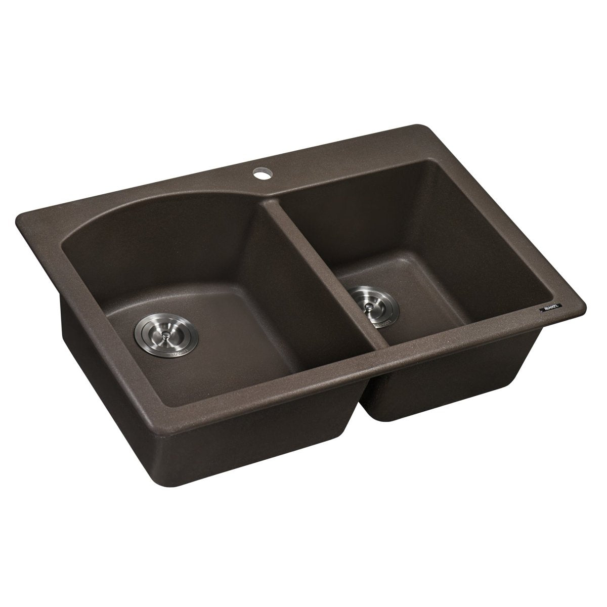 33 x 22 inch Dual-Mount Granite Composite Double Bowl Kitchen Sink