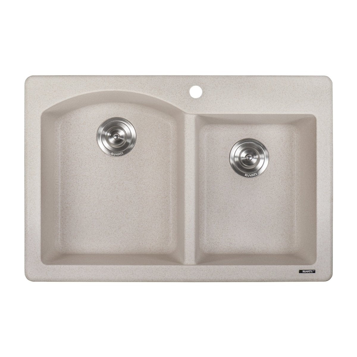 33 x 22 inch Dual-Mount Granite Composite Double Bowl Kitchen Sink