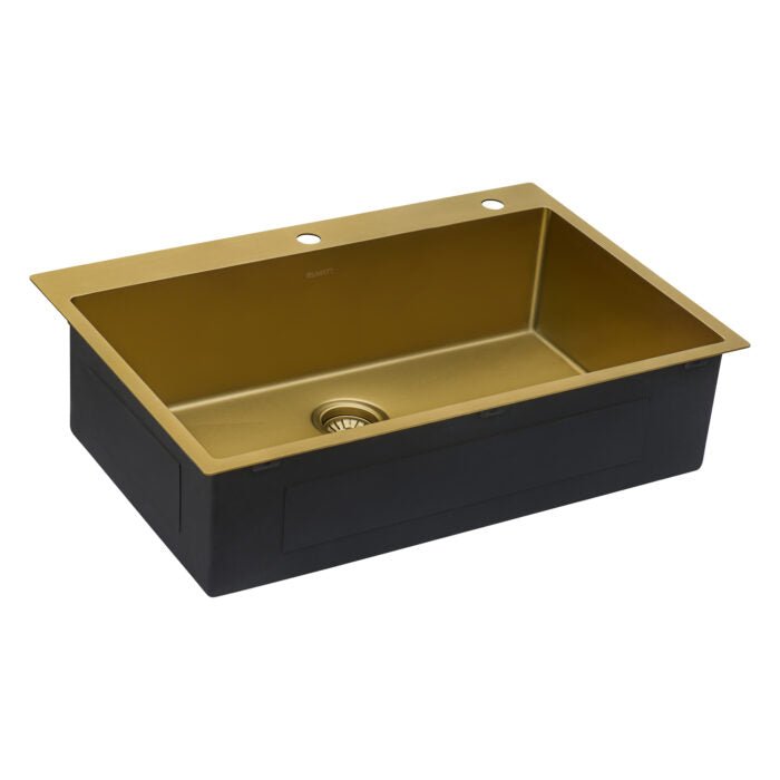 33 x 22 inch Stainless Steel Drop-in Topmount Kitchen Sink 16 Gauge Single Bowl