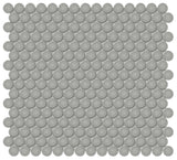 3/4 in. Soho Cement Chic Penny Round Glossy Glazed Porcelain Mosaic