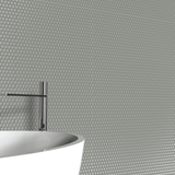 3/4 in. Soho Cement Chic Penny Round Glossy Glazed Porcelain Mosaic