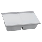 34 inch Topmount Workstation Ledge Granite Composite Kitchen Sink