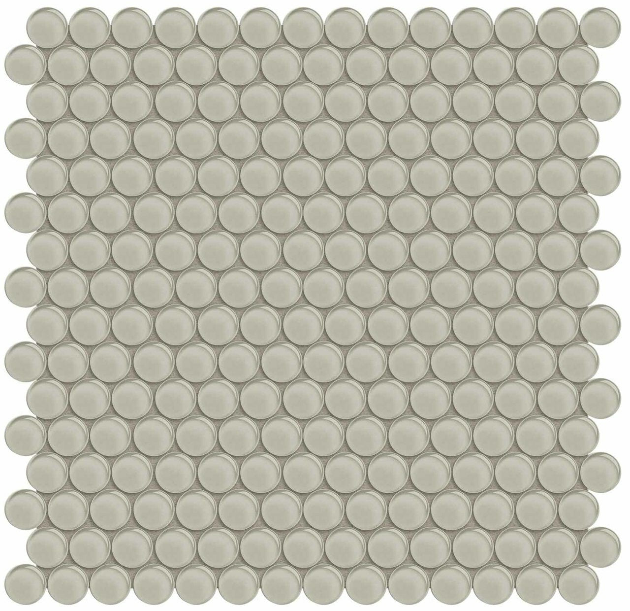 Penny Round Element Earth Dark Colors Glass Mosaic