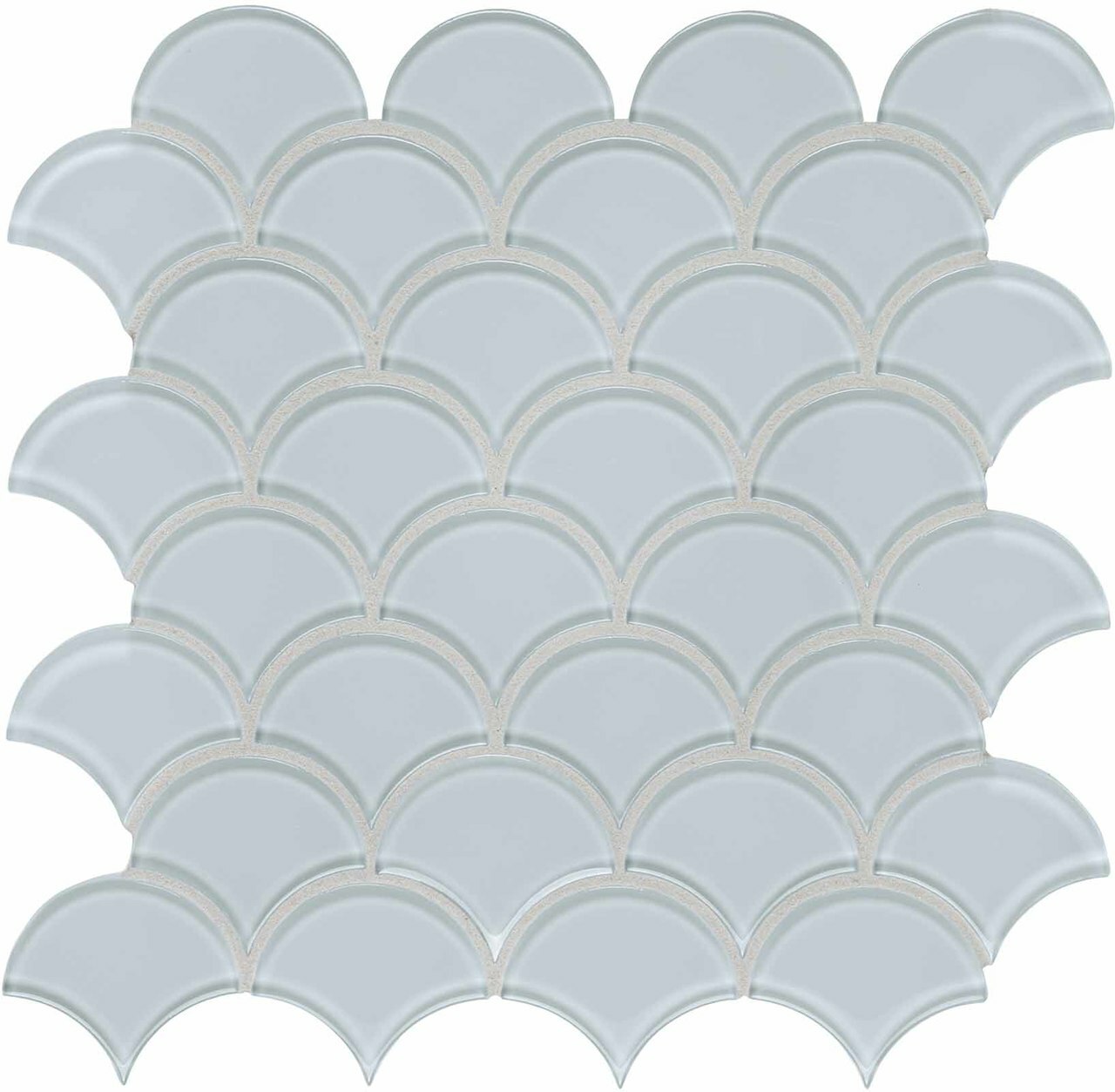 Scallop Element Skylight Light Colors Glass Mosaic
