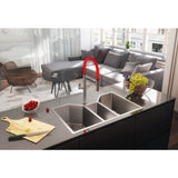 35" Triple Bowl Undermount 16 Gauge Stainless Steel Kitchen Sink - RVH8500