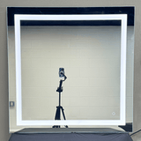 36 in. X 36 in. LED Lighted Bathroom Vanity Mirror, Anti Fog, CRI 90+, Adjustable Color Temperature & Remembrance, Makeup Mirror, Touch Button, Inner Window Style