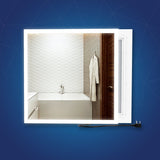 36 in. x 36 in. LED Lighted Bathroom Vanity Mirror, Anti-Fog, Touch Button, Adjustable Color Temperature & Remembrance, Wall Mounted Makeup Mirror, CRI 90+, Window Style