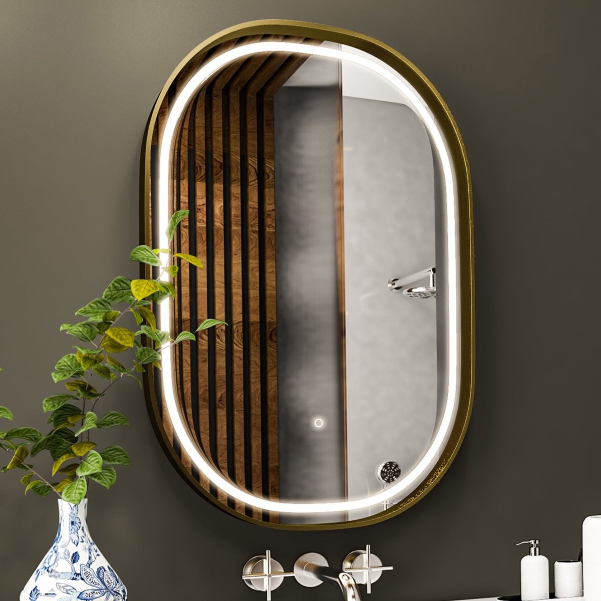 36 in. x 48 in. LED Lighted Bathroom Vanity Mirror, Anti-Fog, CRI 90+, Adjustable Color Temperature & Remembrance, Lighted Makeup Mirrors, Neu-U Style