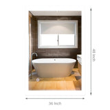36 in. x 48 in. LED Lighted Bathroom Vanity Mirror, Touch Switch, Anti-Fog, Adjustable Color Temperature With Remembrance, CRI 90+, Wall Mounted, Lighted Makeup Mirrors, Window Style