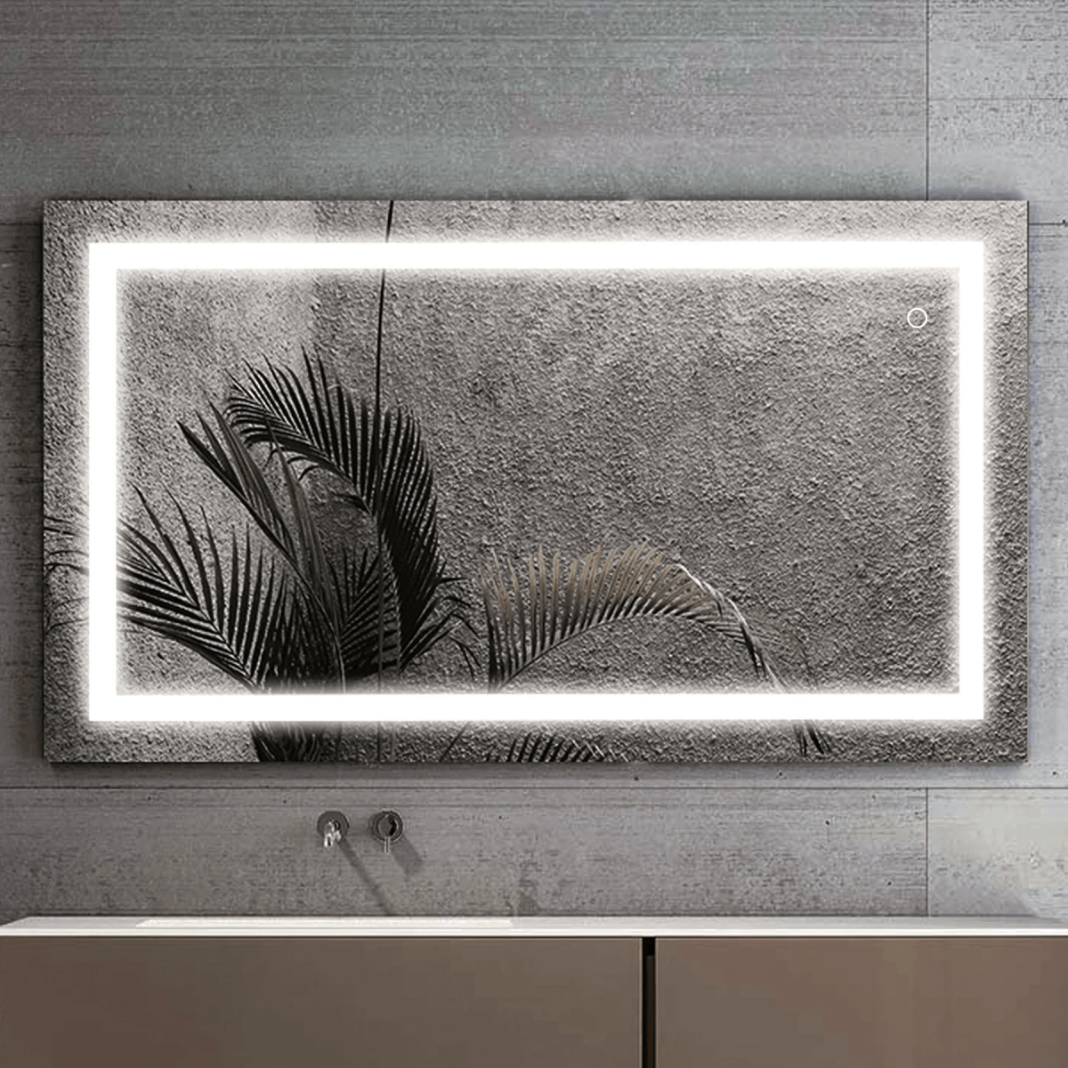 36 in. x 48 in. Vanity Mirror with Lights, Anti-Fog, CRI 90+, Makeup Mirror with Lights, Touch Switch Control, CCT Adjustable With Remembrance, LED Mirror for Bathroom, Inner Window Style