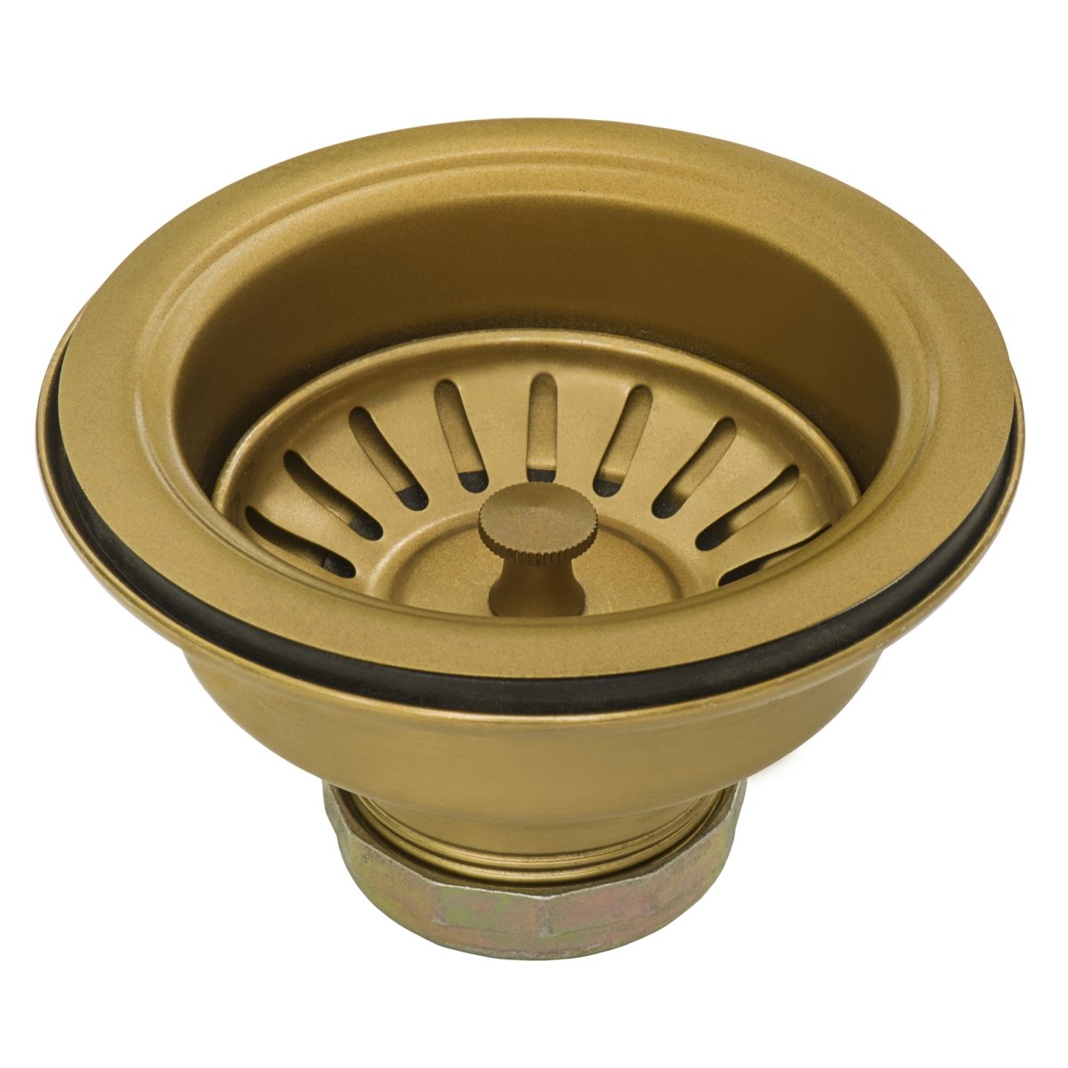 36-inch Apron-Front Farmhouse Kitchen Sink - Brass Tone Matte Gold Stainless Steel Single Bowl