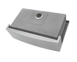 36-inch Apron-front Workstation Farmhouse Kitchen Sink 16 Gauge Stainless Steel Single Bowl