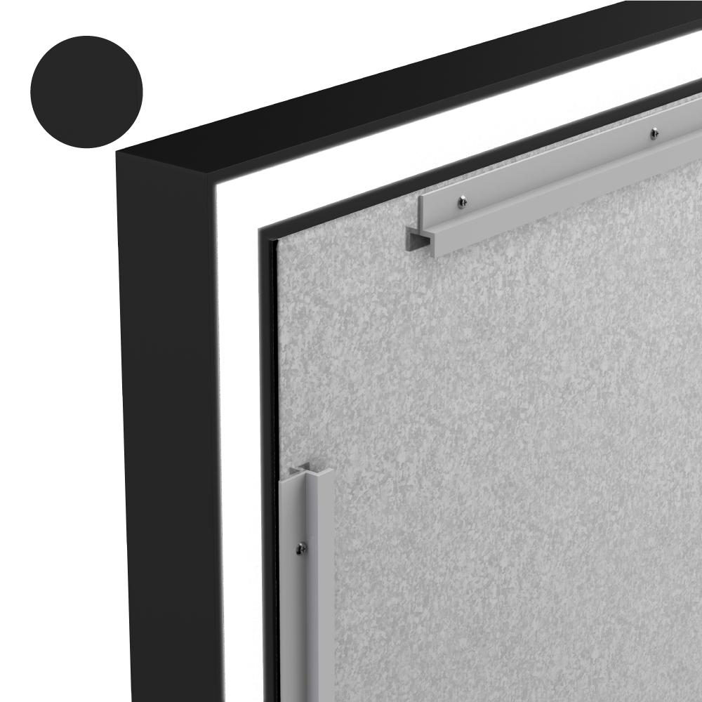 Frontlit/Backlit LED Lighted Bathroom Vanity Mirror with Frame, Anti-Fog, Touch Button, CRI 90+, Adjustable CCT & Memory, Magnum Style
