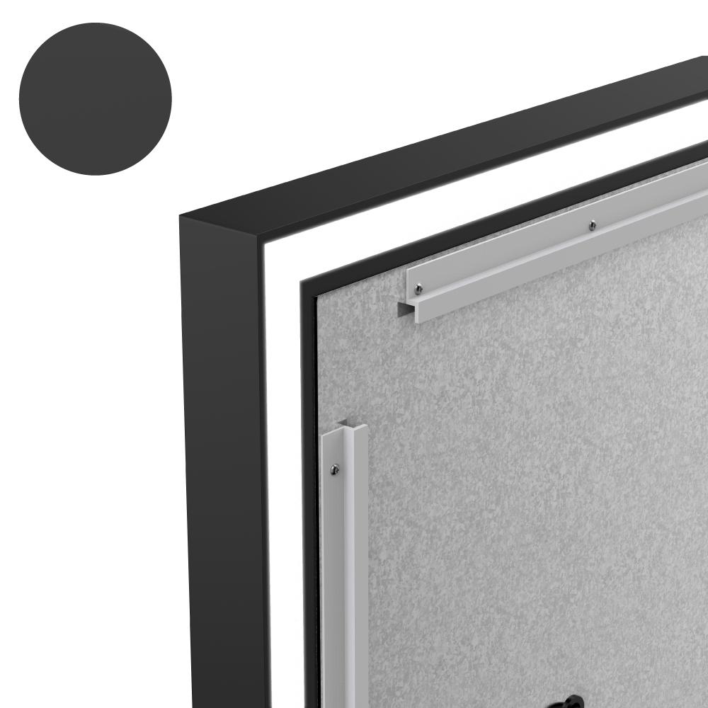 Frontlit/Backlit LED Lighted Bathroom Vanity Mirror with Frame, Anti-Fog, Touch Button, CRI 90+, Adjustable CCT & Memory, Magnum Style