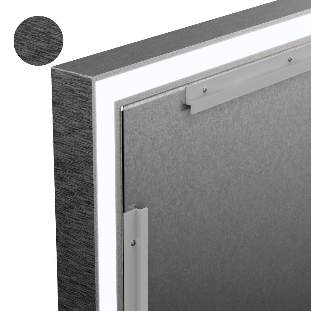 Frontlit/Backlit LED Lighted Bathroom Vanity Mirror with Frame, Anti-Fog, Touch Button, CRI 90+, Adjustable CCT & Memory, Magnum Style